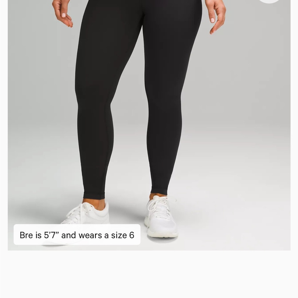 lululemon Contour Wunder Train 28’ Black Leggings